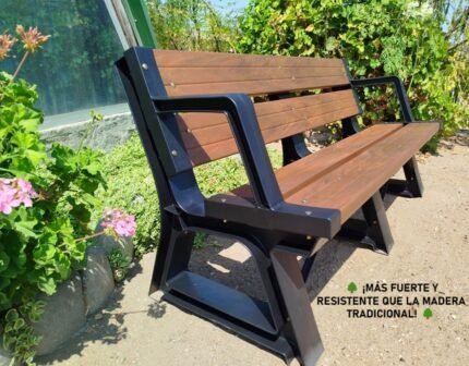 Banco Premium de Polymanera con Posa Brazos
